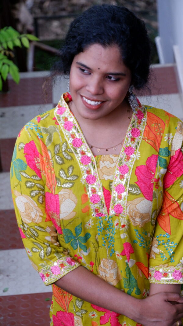 Pure Rayon Cotton Digital Print 3 Piece kurti