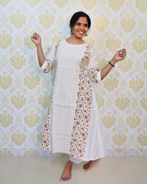 Vatigan a Line Block Printed Top