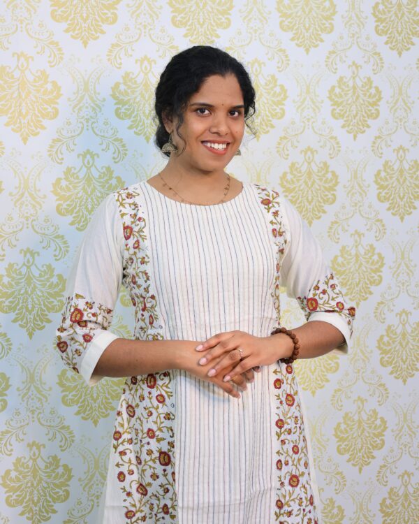Vatigan a Line Block Printed Top